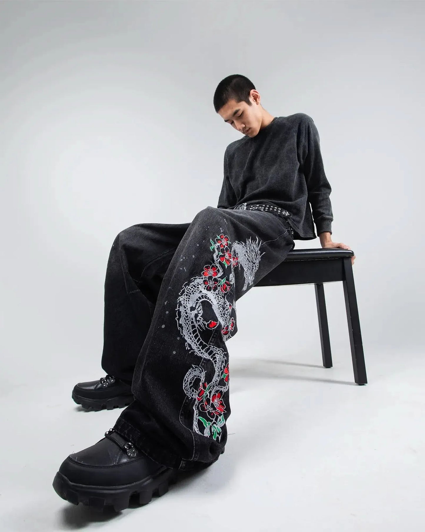 Street Samurai Dragon Jeans