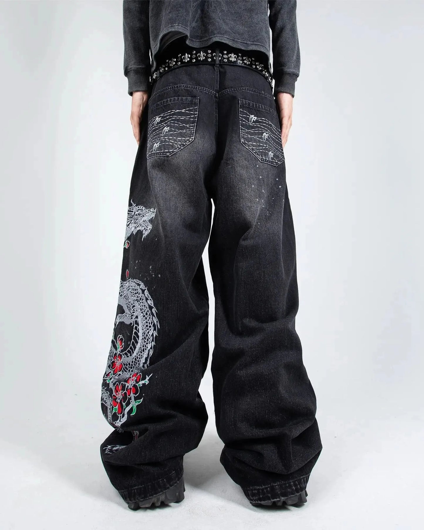 Street Samurai Dragon Jeans