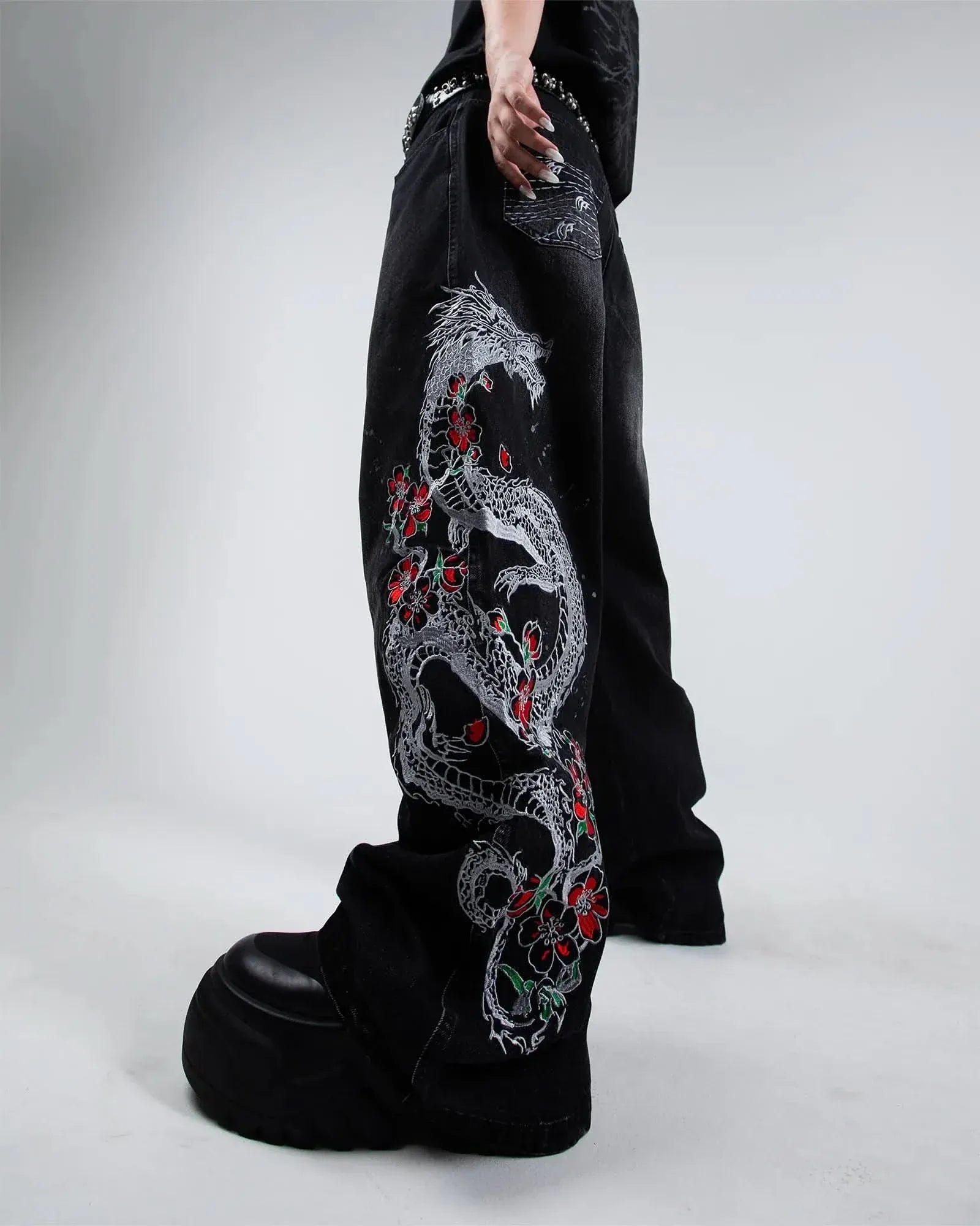 Street Samurai Dragon Jeans