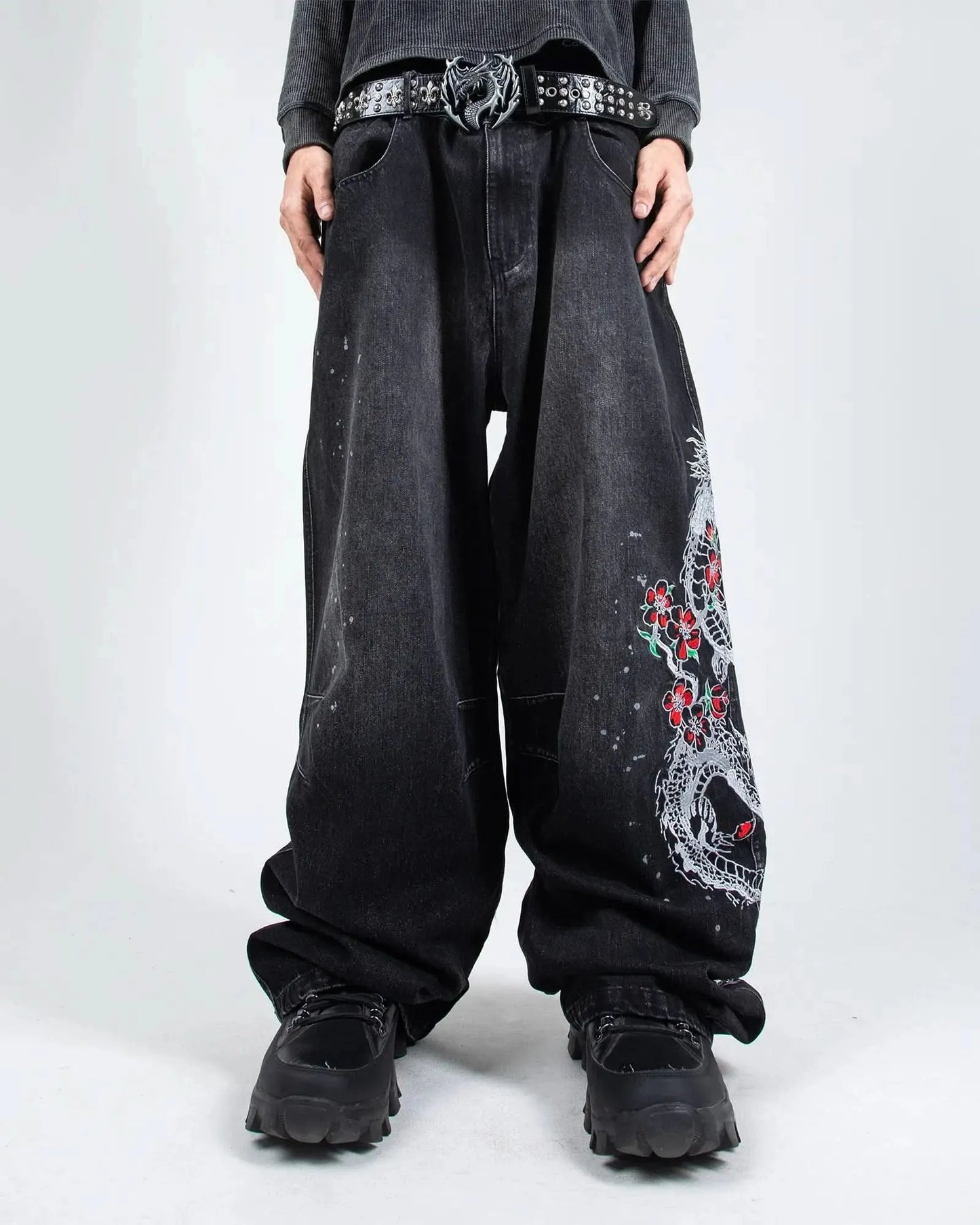 Street Samurai Dragon Jeans